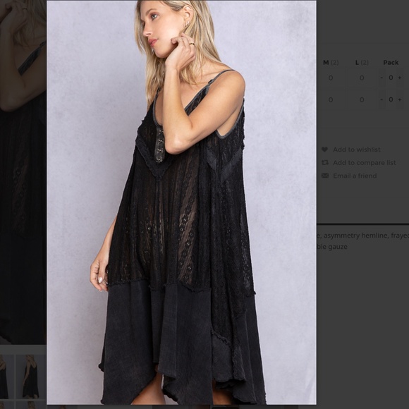 POL Vintage Sheer Lace Dress Women's Tank Dress Top SB46 - Picture 11 of 15